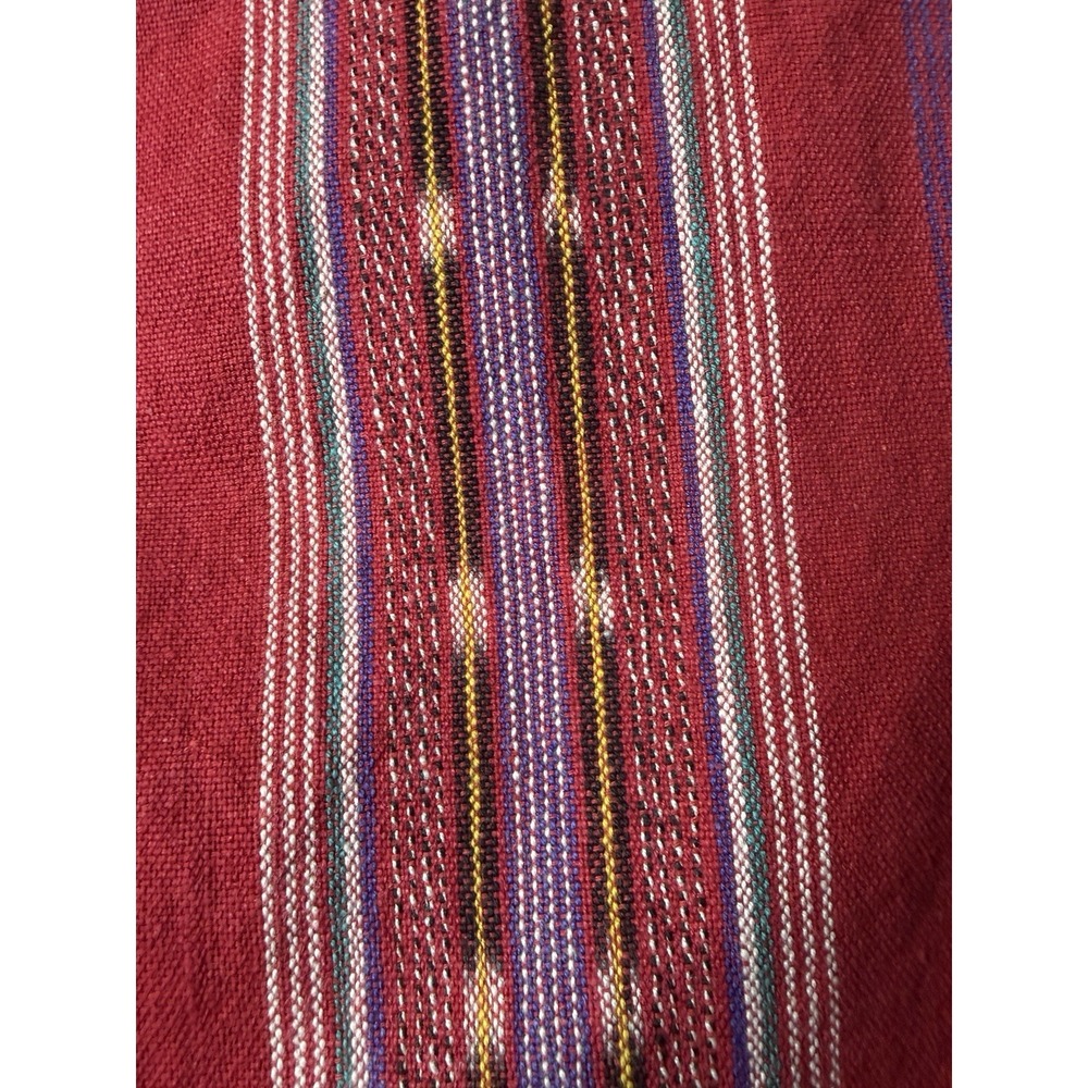 Boske River Ltd Women's Red Native Woven Cotton Skirt Made USA Size M 30" Waist - Picture 5 of 14
